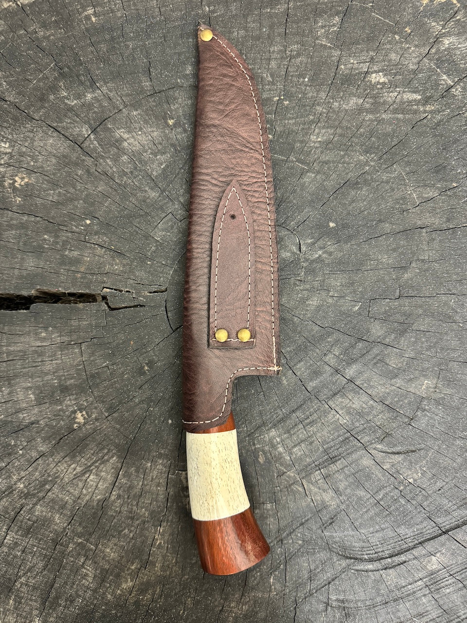 8&quot; Artisan Knife, Ostrich Bone, SS440 - 190mm