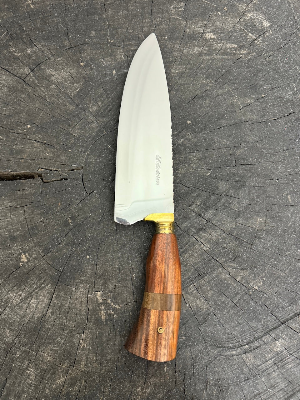 8&quot; Picanha Chef Knife, Native Hardwood, SS440 - 200mm