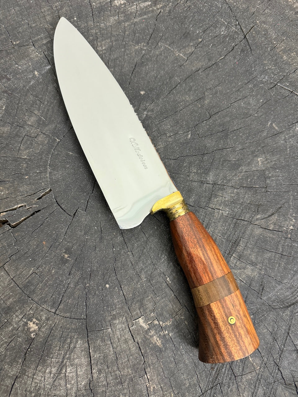 8&quot; Picanha Chef Knife, Native Hardwood, SS440 - 200mm