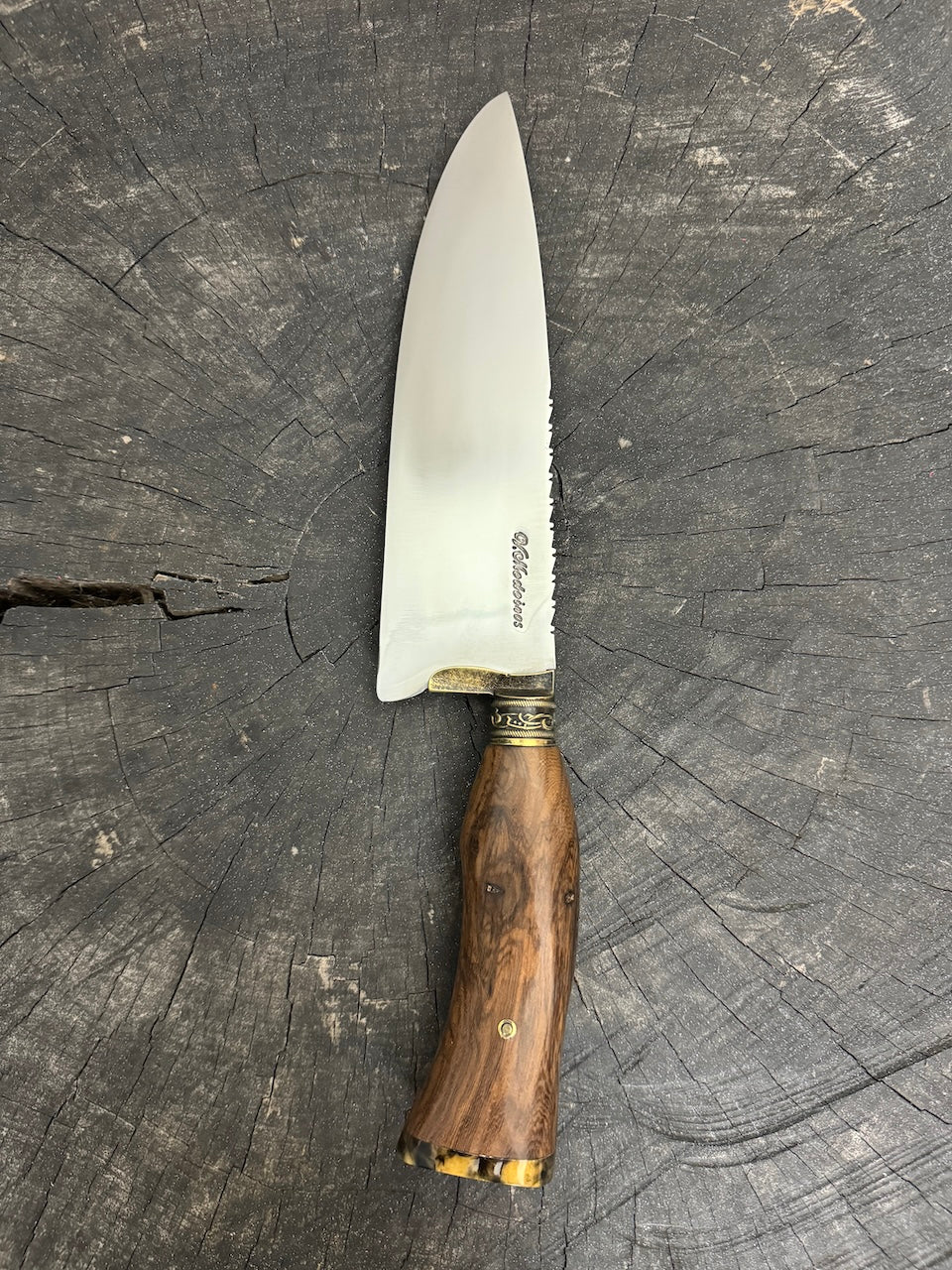 8&quot; Picanha Chef Knife, Native Hardwood, SS440 - 200mm