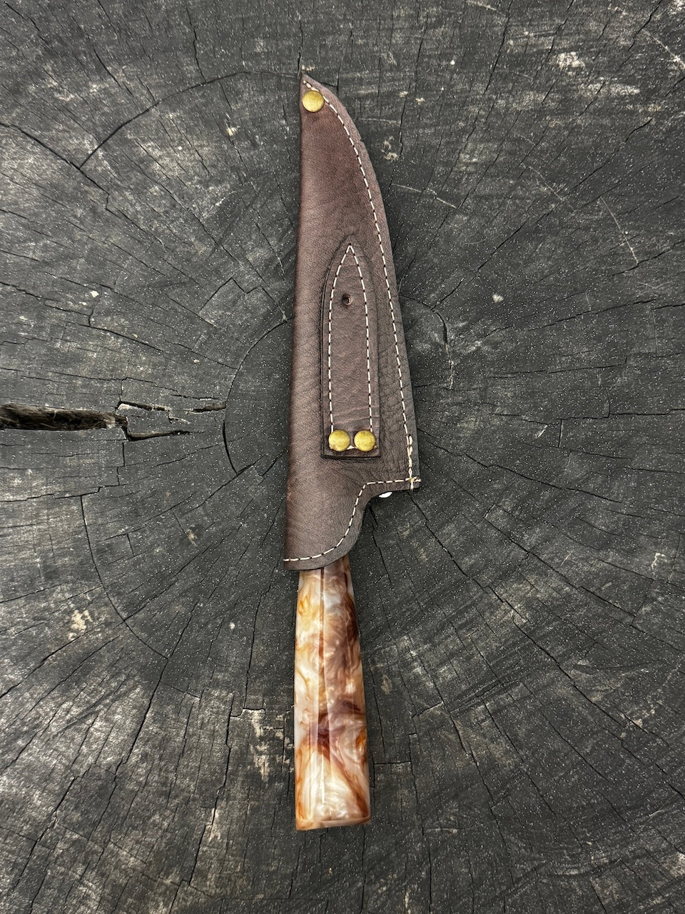 6&quot; Utility Knife, Custom Block, SS440 - 150mm