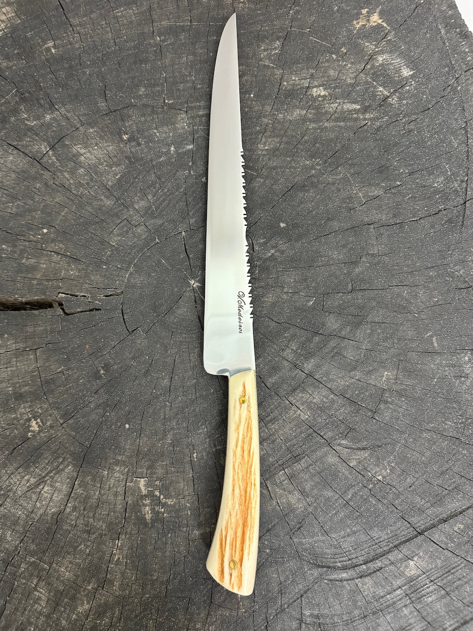 10&quot; Chimango Knife, Deer Antler, SS440 - 250mm