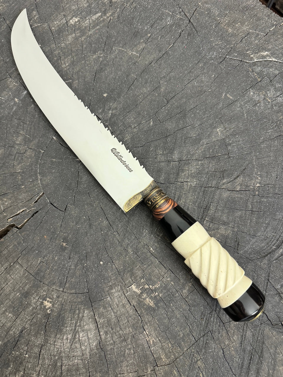 10&quot; Butchers Knife, Ostrich Bone, SS440 - 250mm