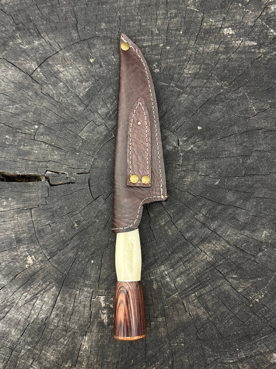 6&quot; Utility Knife, Ostrich Bone &amp; Jacaranda Hardwood, SS440 - 150mm