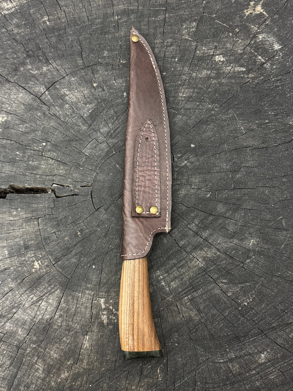 8&quot; Chef Knife, Native Hardwood, SS420 - 200mm