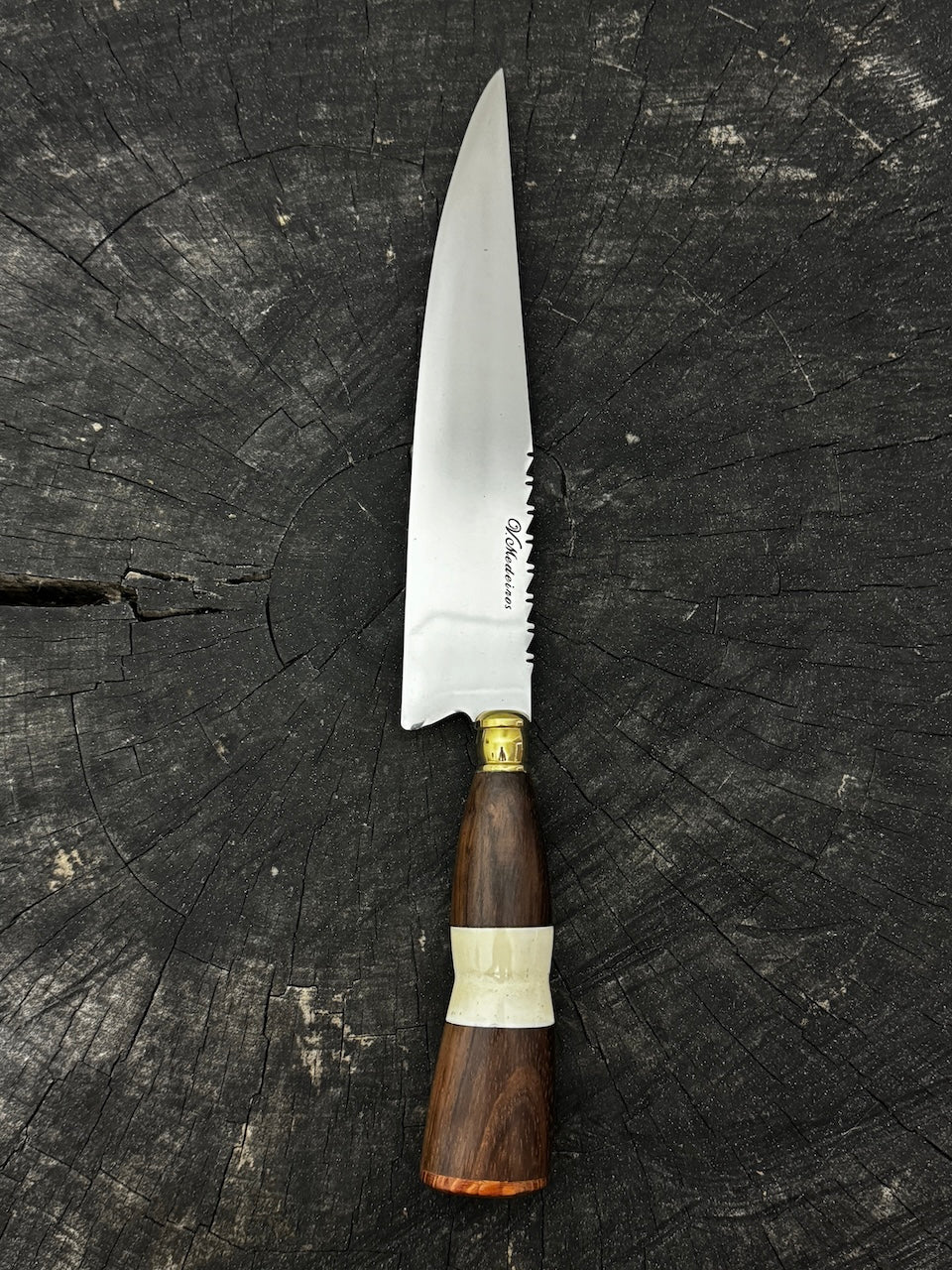 8&quot; Chef Knife, Native Hardwood, SS420 - 200mm