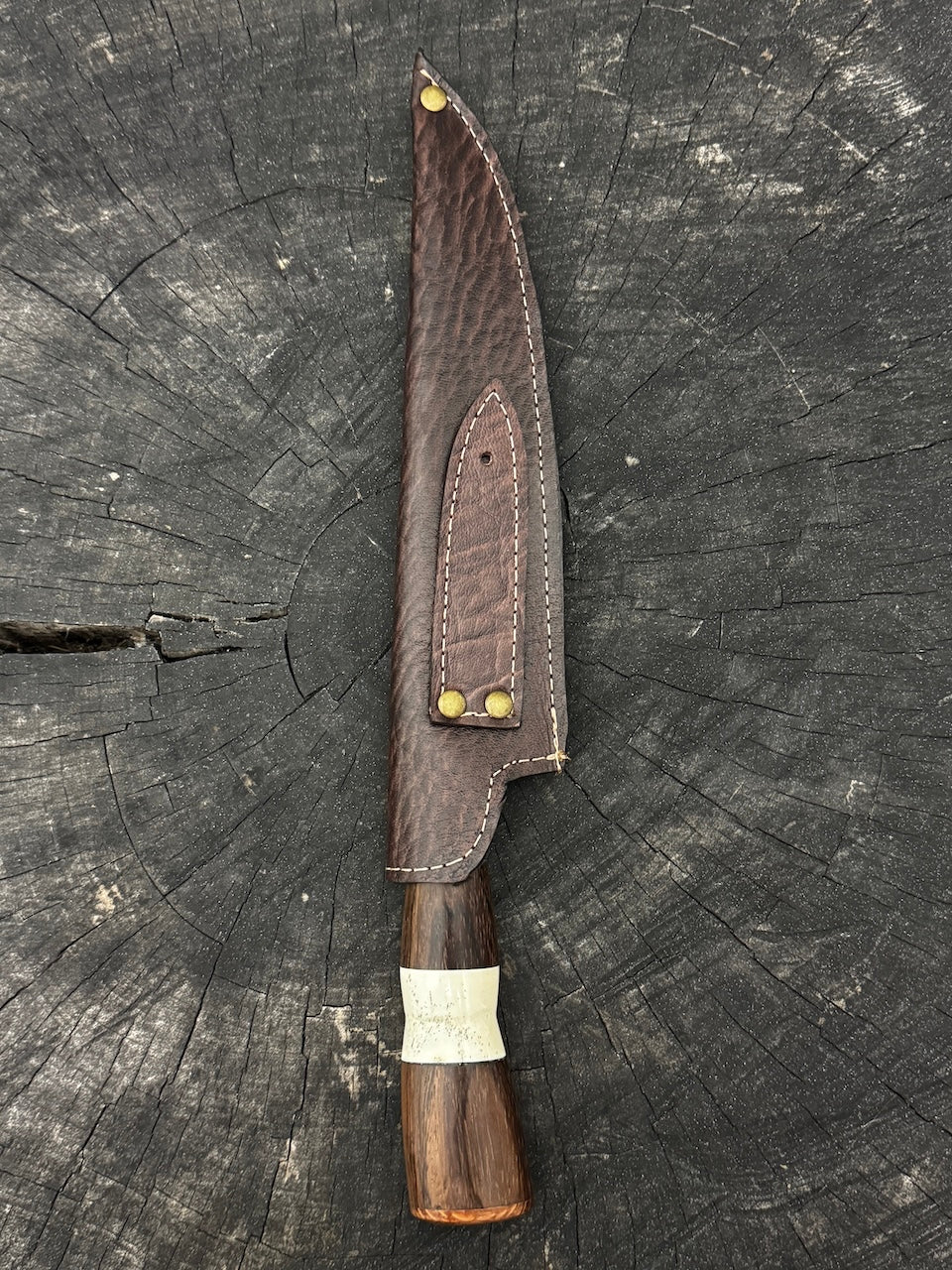 8&quot; Chef Knife, Native Hardwood, SS420 - 200mm