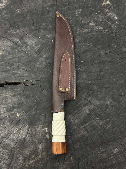 8&quot; Artisan Knife, Ostrich Bone, SS440 - 190mm