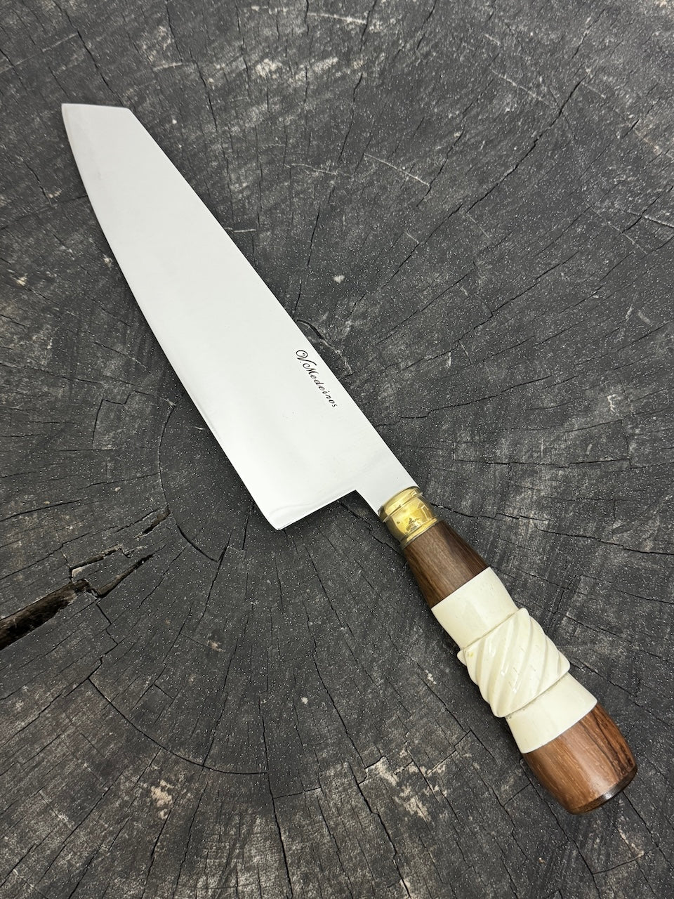 8&quot; Kultura Knife, Ostrich Bone &amp; Native Hardwood, SS440 - 200mm