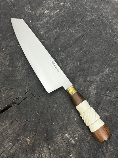8&quot; Kultura Knife, Ostrich Bone &amp; Native Hardwood, SS440 - 200mm