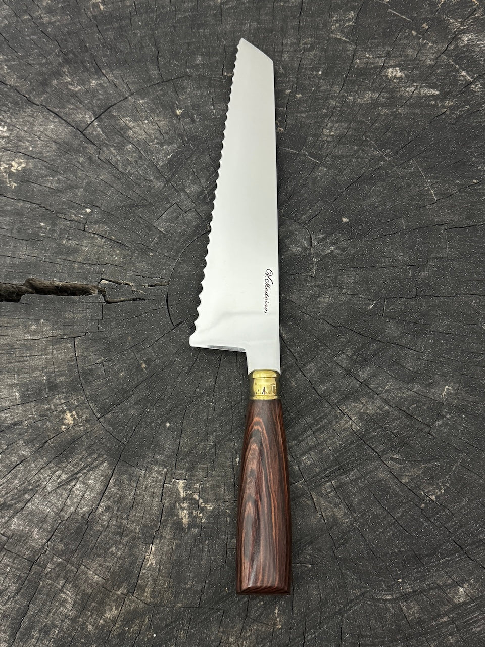 8&quot; Bread &amp; Roast Knife, Violet Jacaranda, SS420c - 200mm