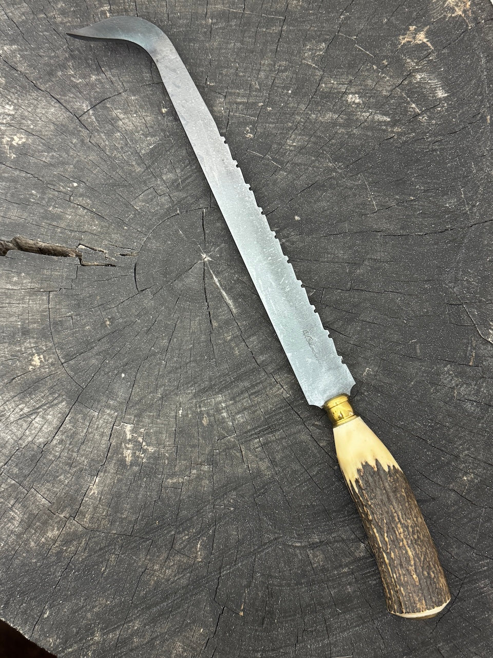 13&quot; BBQ &amp; Grill Hook, Meat Flipper, Deer Antler, CS1070 - 320mm