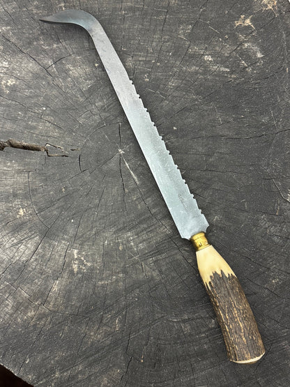 13&quot; BBQ &amp; Grill Hook, Meat Flipper, Deer Antler, CS1070 - 320mm