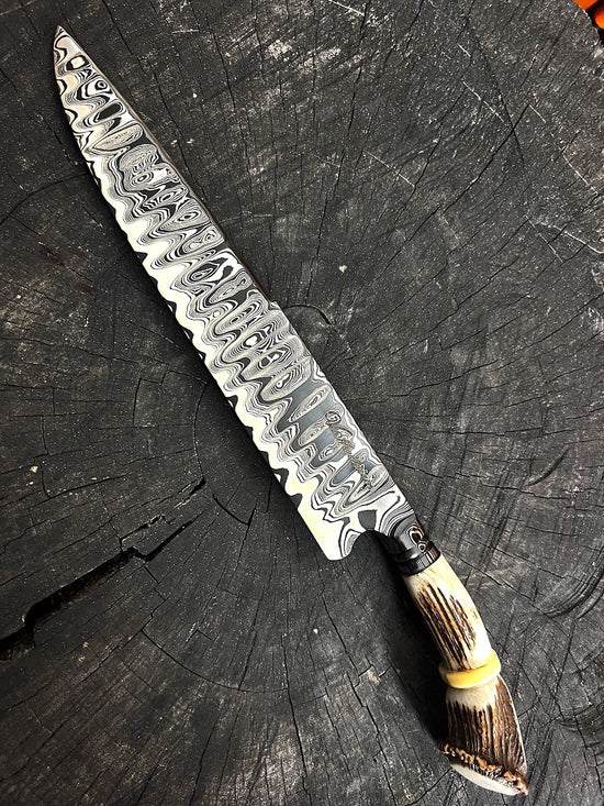 10" Damascus Knife 220 Layers DA CS1095 15n20
