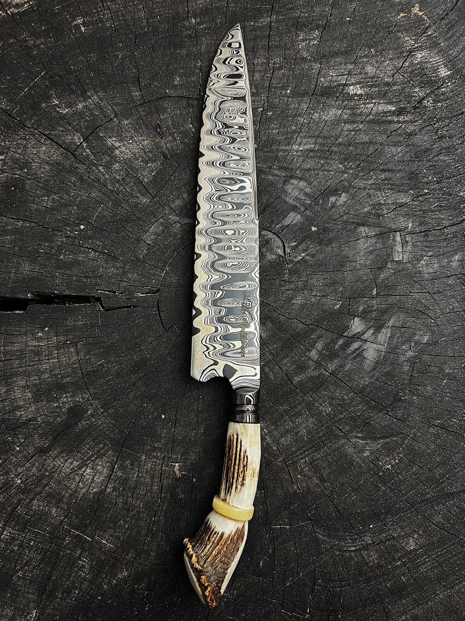 10" Damascus Knife 220 Layers DA CS1095 15n20