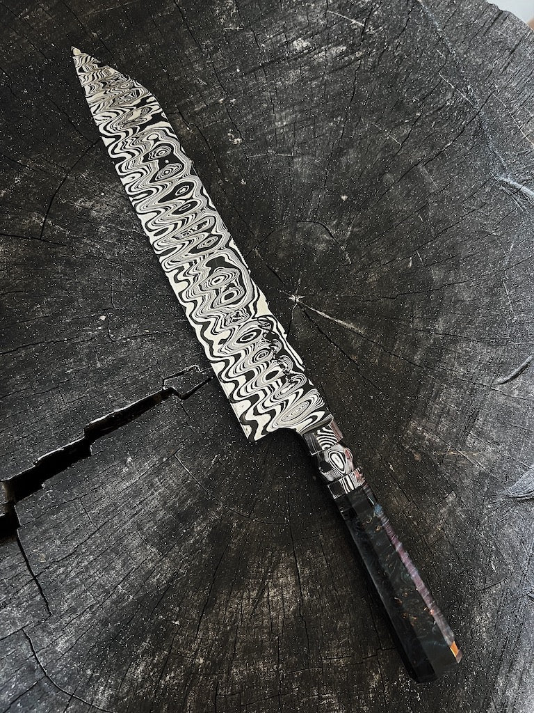 9.5&quot; Damascus Bunka Knife 240 Layers GH CS1095 15n20