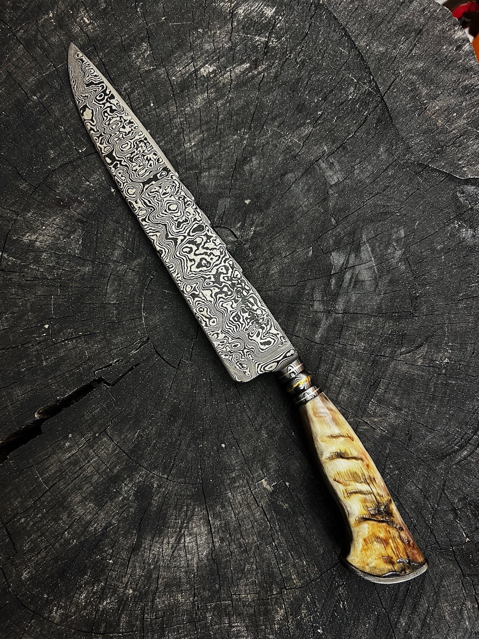 11&quot; Damascus Knife 180 Layers MS CS1095 15n20