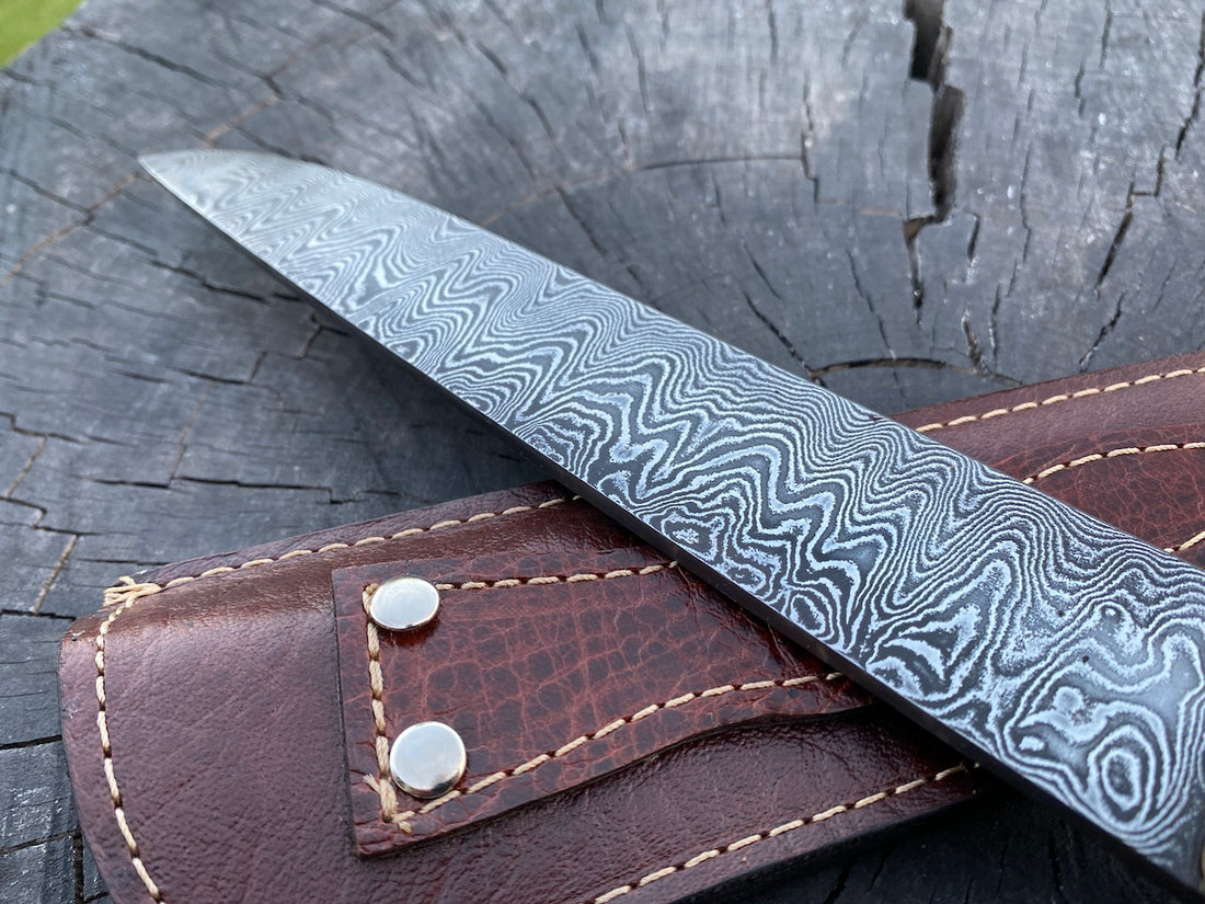 8" Damascus Custom Chef Knife 120 Layers CS1095 15n20