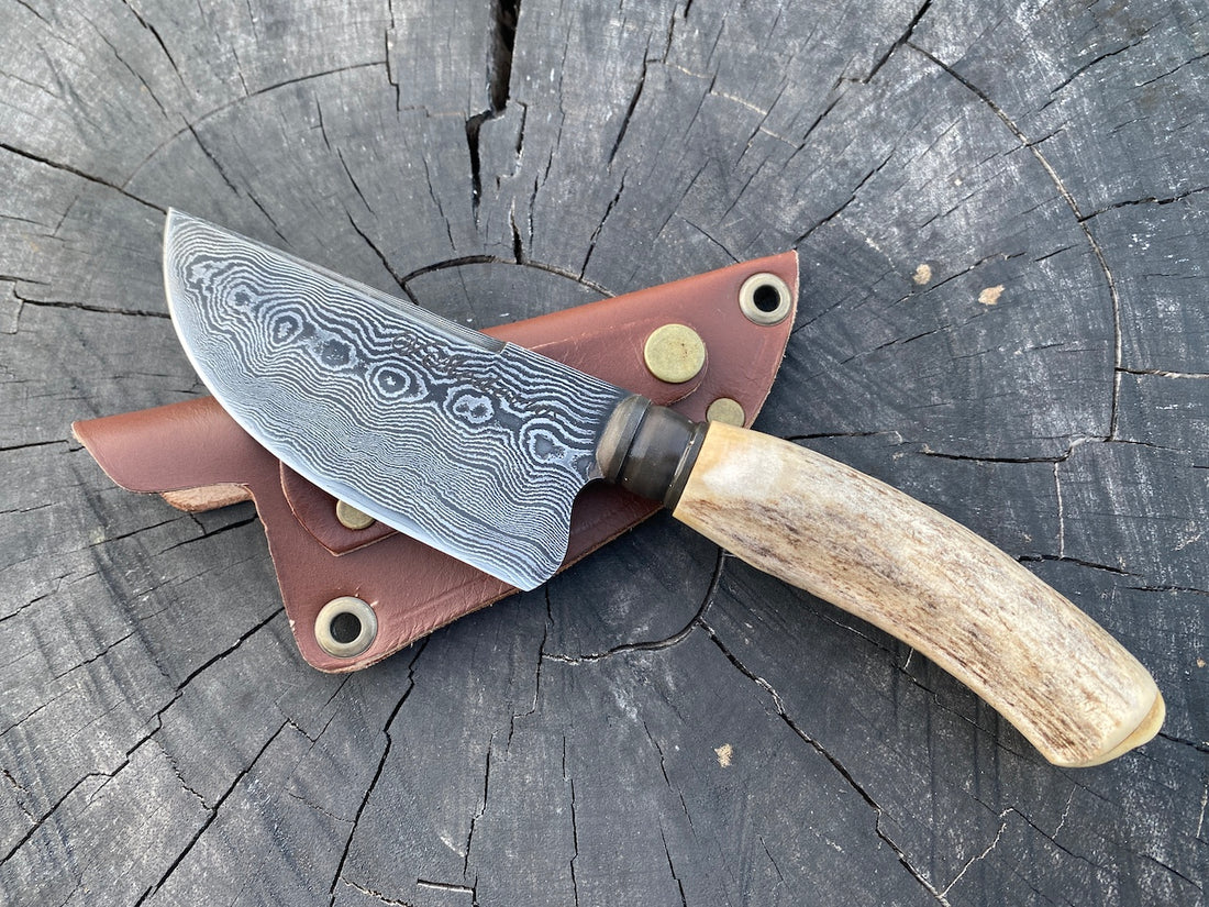 4" Damascus Custom Skinner Knife 120 Layers CS1095 15n20