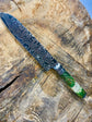 9" Damascus Santoku Knife 180 Layers GH CS1095 15n20