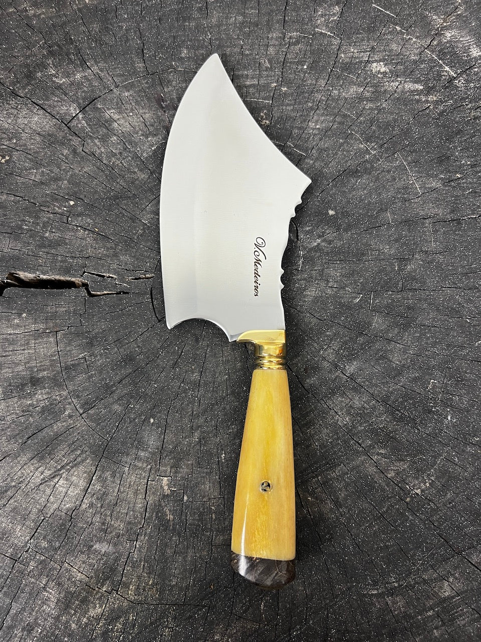 7" Cutelo Wild Cleaver, Ostrich Bone, SS440 - 180mm