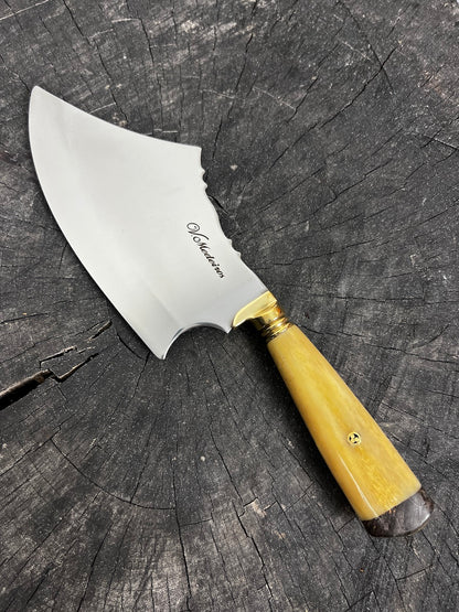 7&quot; Cutelo Wild Cleaver, Ostrich Bone, SS440 - 180mm