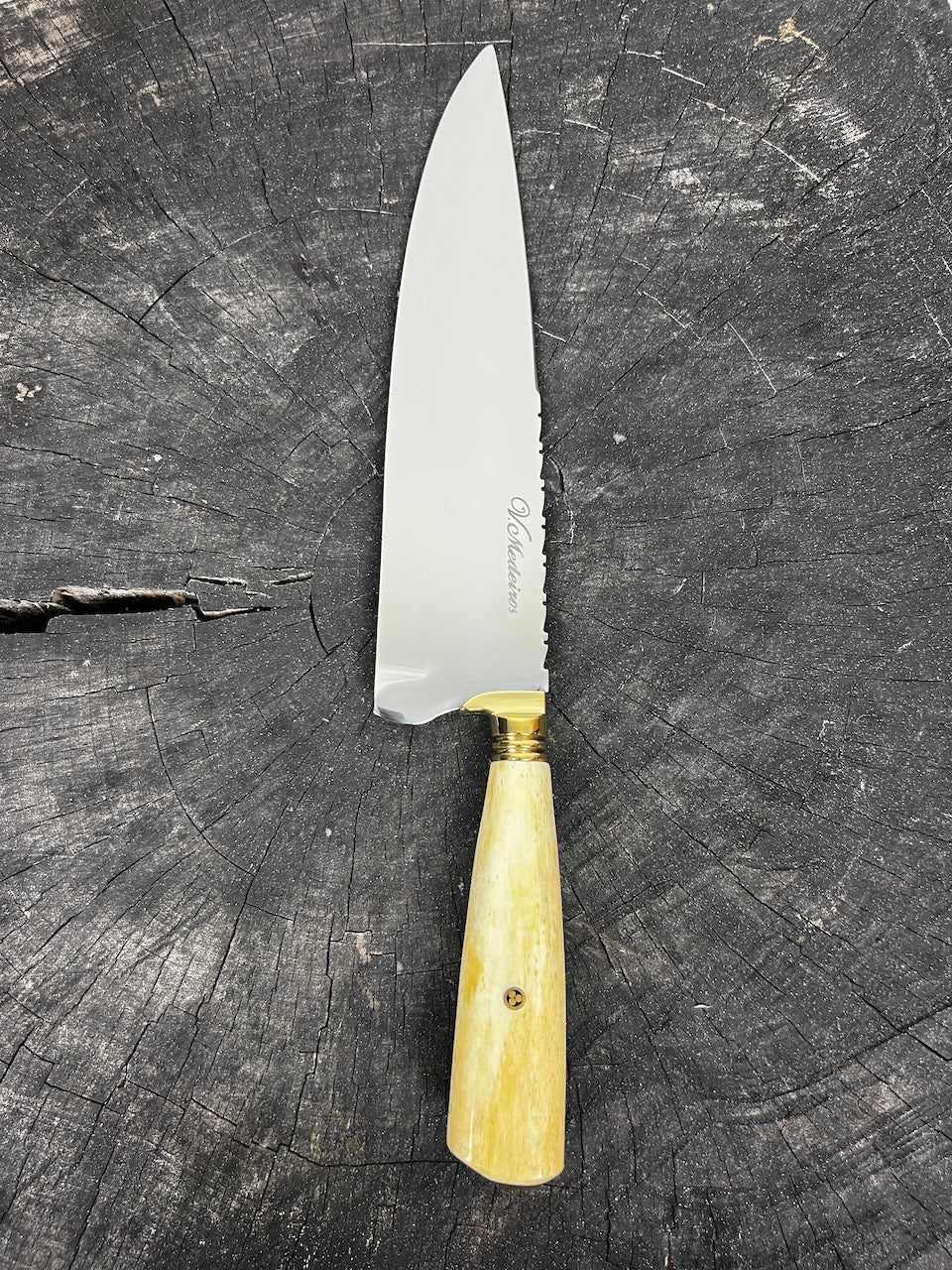 10&quot; Chef Picanha Knife, Ostrich Bone, SS440 - 250mm