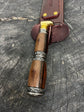 8" Artisan Knife, Jacaranda Hardwood & Nickel Ring, SS440 - 190mm