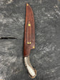 10" Chef Knife, Deer Antler, SS420 - 250mm