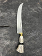 10" Butchers Knife, Deer Antler, SS440 - 250mm