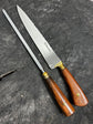 BBQ Knife & Sharpening Duo Set, Native Hardwood, SS420 - 250mm
