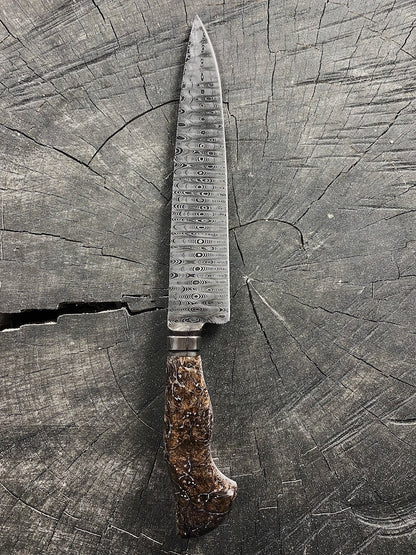 8&quot; Damascus Custom Chef Knife 180 Layers CS1095 15n20