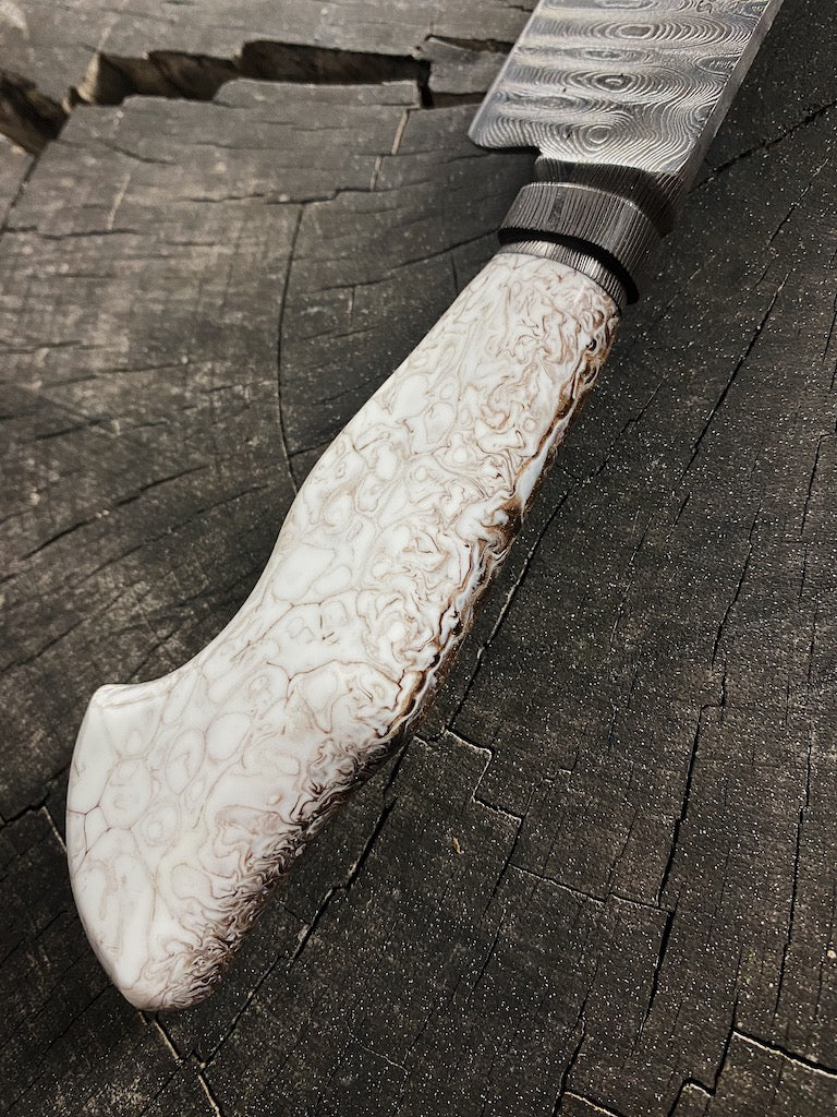 8&quot; Damascus Custom Chef Knife 180 Layers CS1095 15n20