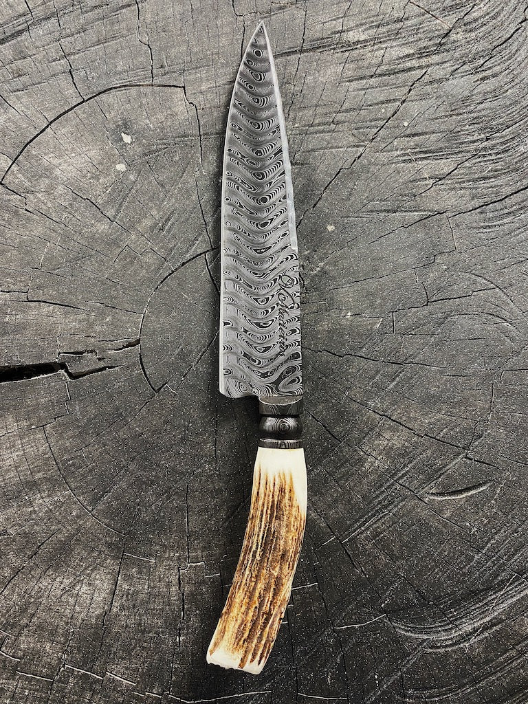 8&quot; Damascus Custom Chef Knife 180 Layers CS1095 15n20