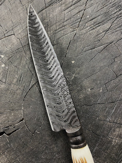 8&quot; Damascus Custom Chef Knife 180 Layers CS1095 15n20