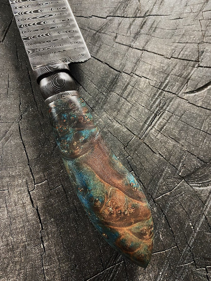 8&quot; Damascus Guarim Custom Knife 180 Layers CS1095 15n20