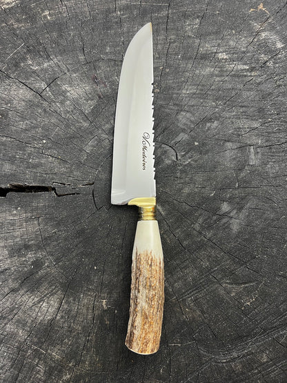 8&quot; Artisan Knife, Deer Antler SS440 - 190mm