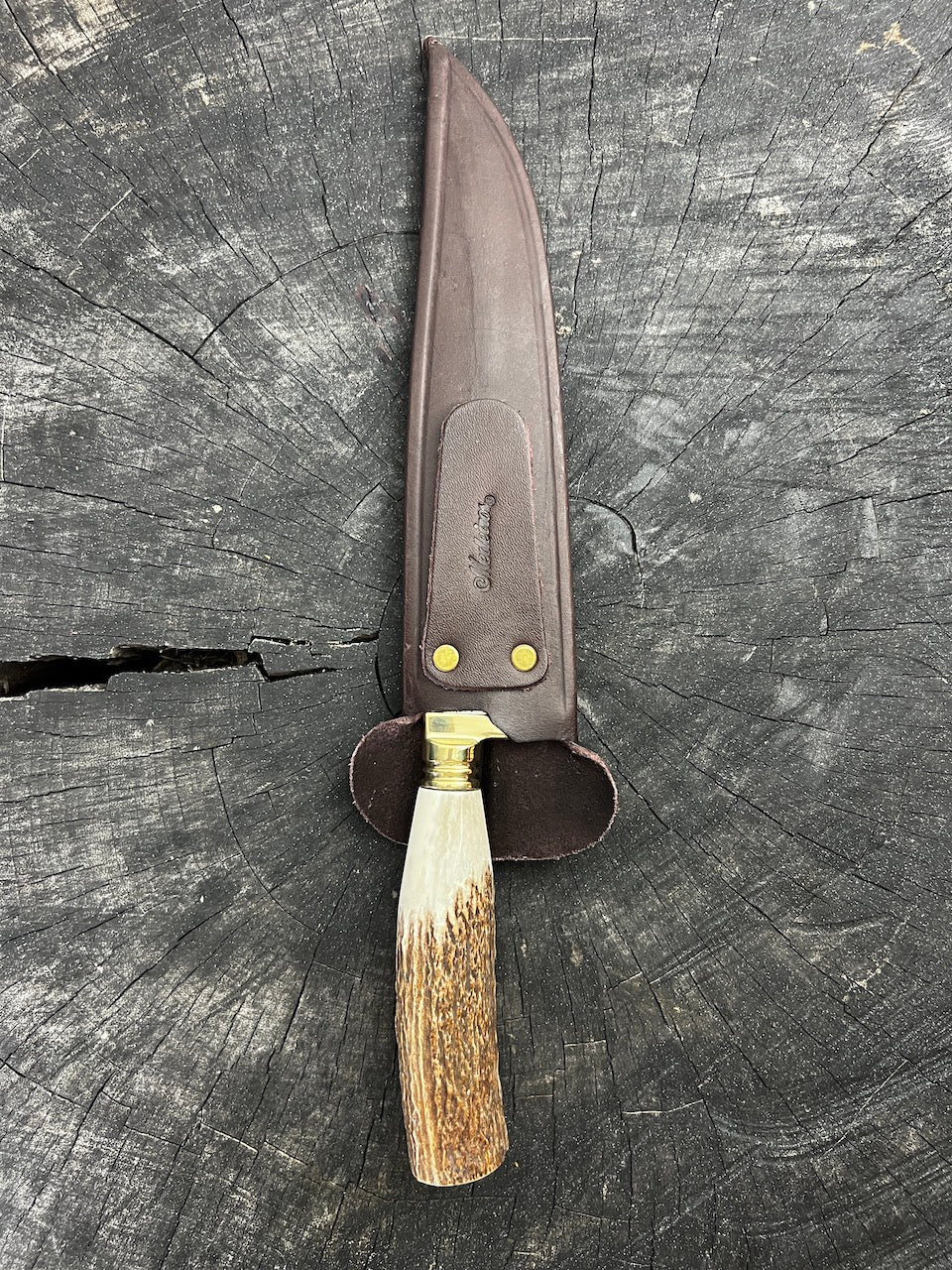 8&quot; Artisan Knife, Deer Antler SS440 - 190mm