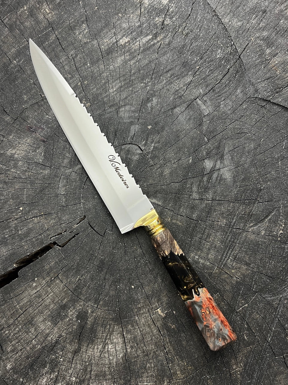 10&quot; Chef Knife, Maple Burl SS440 - 250mm